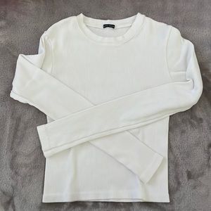 Brandy Melville white long sleeve shirt